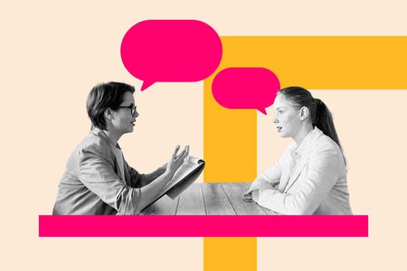 Two women discussing the best retail interview question and answers