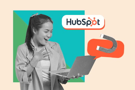 person learns how to generate a post in hubspot