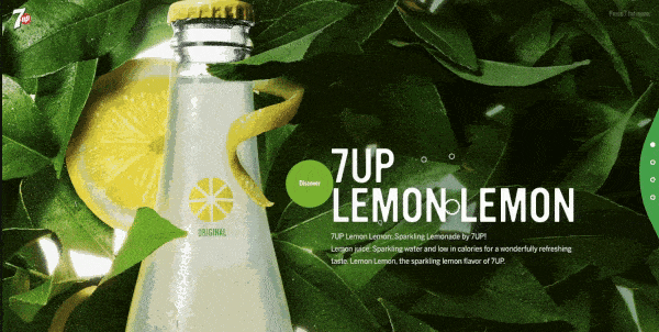 7up Lemon Lemon CSS animation example