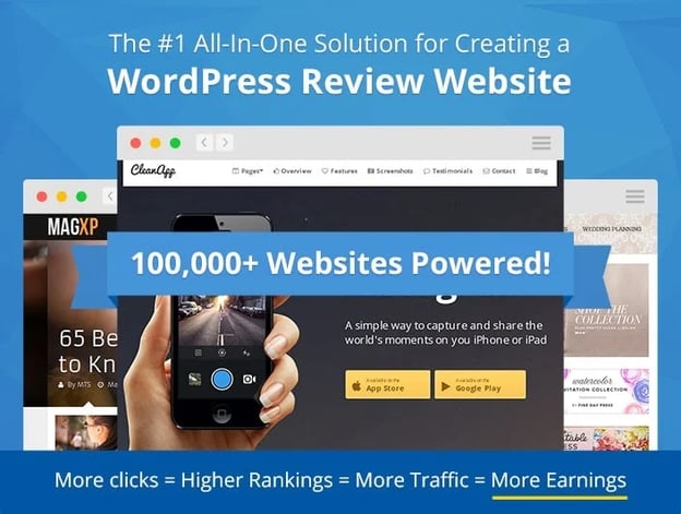 wp review pro the number one all in one solution for creating a website.
