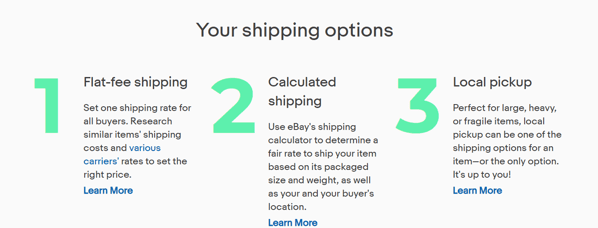 online customer retention example, eBay Shipping
