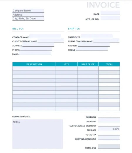 Free Invoice Template - Download and Send Invoices Easily - Wise