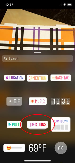 Instagram's Questions Sticker