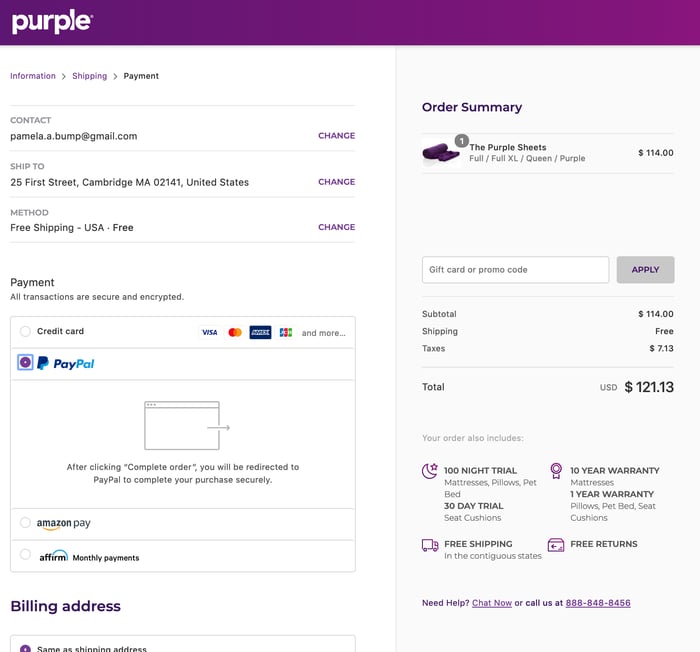 Purple: hubspot customer