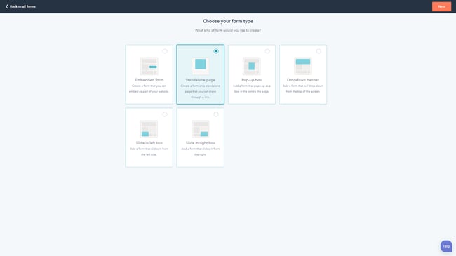 Sponsorship forms template: HubSpot