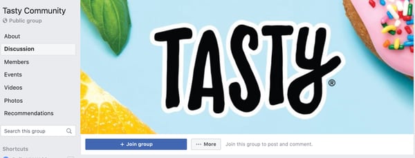 best facebook groups: tasty