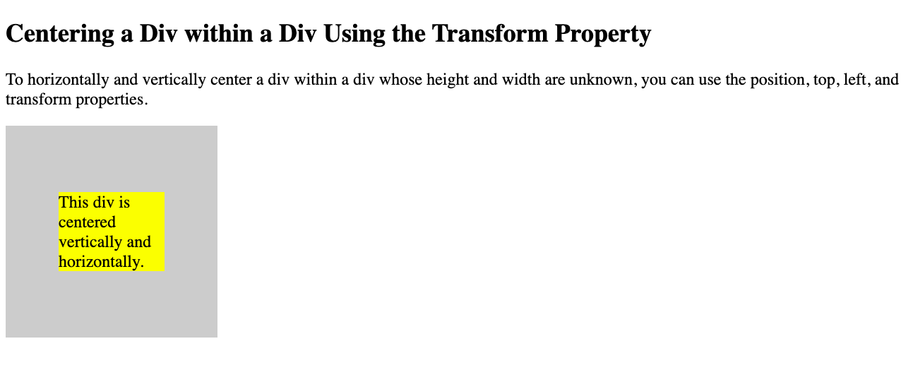 11 Ways to Center Div or Text in Div in CSS