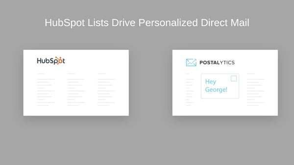 Screenshot of Postaltyics integration in HubSpot