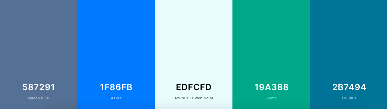 Accessible color palette with blue and green shades-1