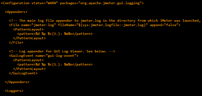Apache JMeter logging