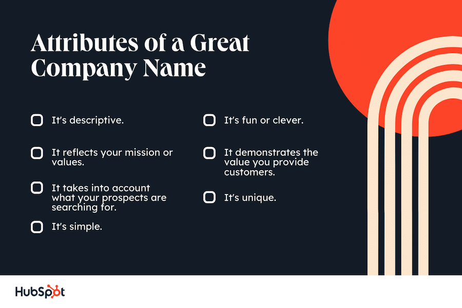 Attributes of a Great Company Name