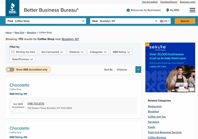 free business directory listings: BBB
