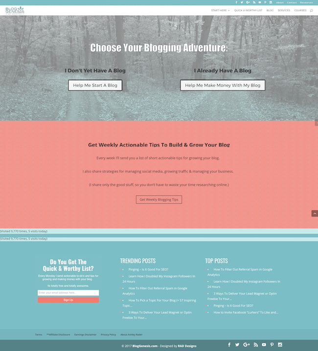 divi themes: blog genesis 