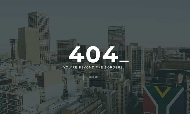 404 error page examples: Duma Collective