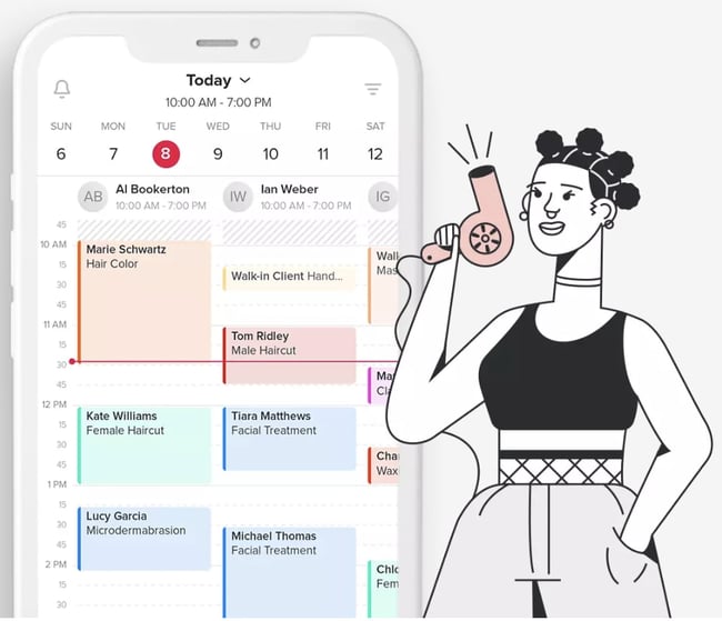 Best appointment scheduling app: Booksy