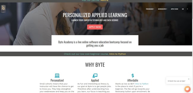 One of the best online coding bootcamp options:Byte Academy