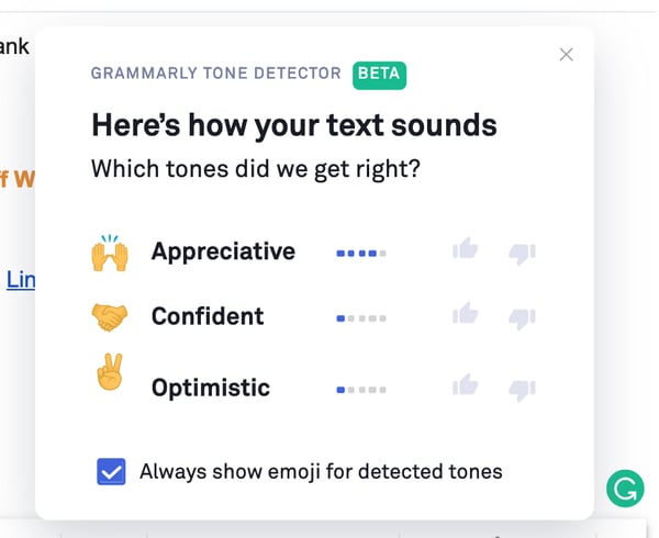 Grammarly gives email suggestions with AI