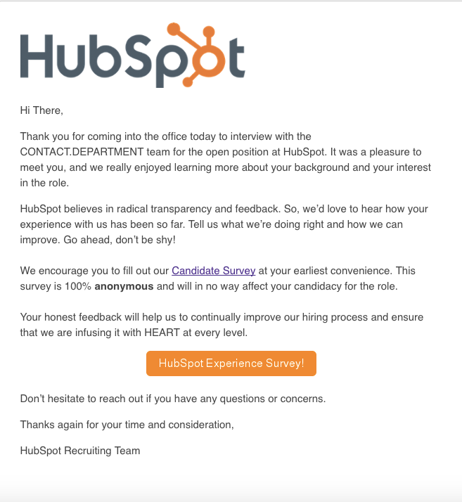 How Takeout Improved Our Candidate Experience A HubSpot Experiment