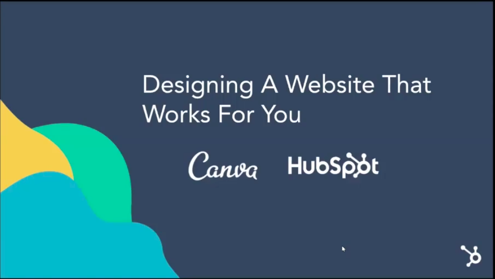 Adapt 2020 lesson on website design with Canva and HubSpot.