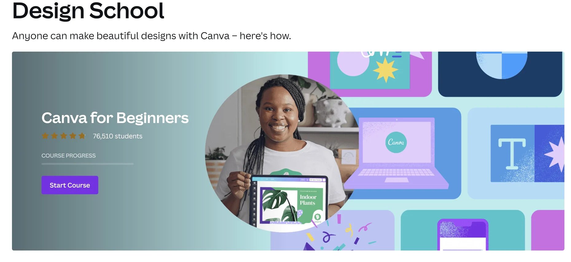 Canva Design School is an example of content marketing