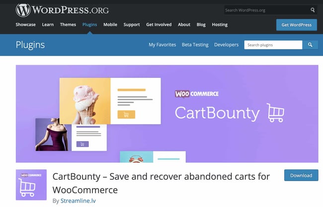 Best Abandon Cart Plugins: CartBounty 