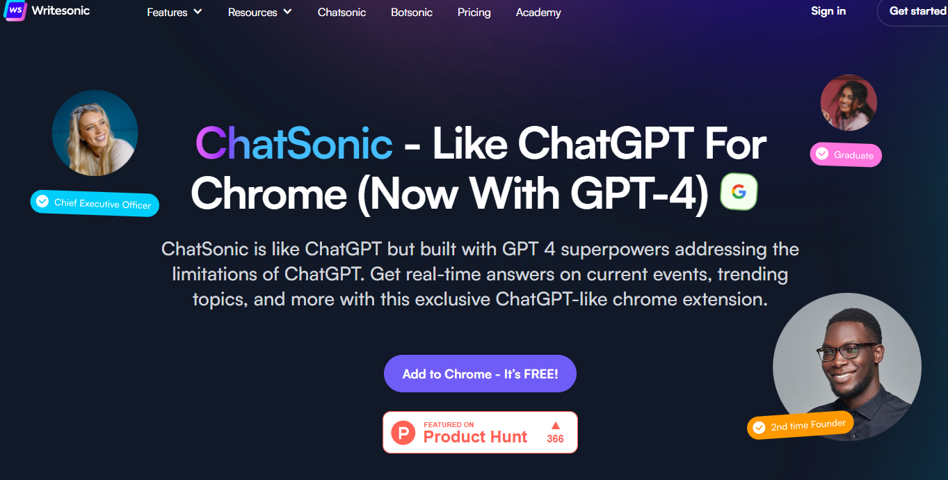 Chatsonic Chrome Extension