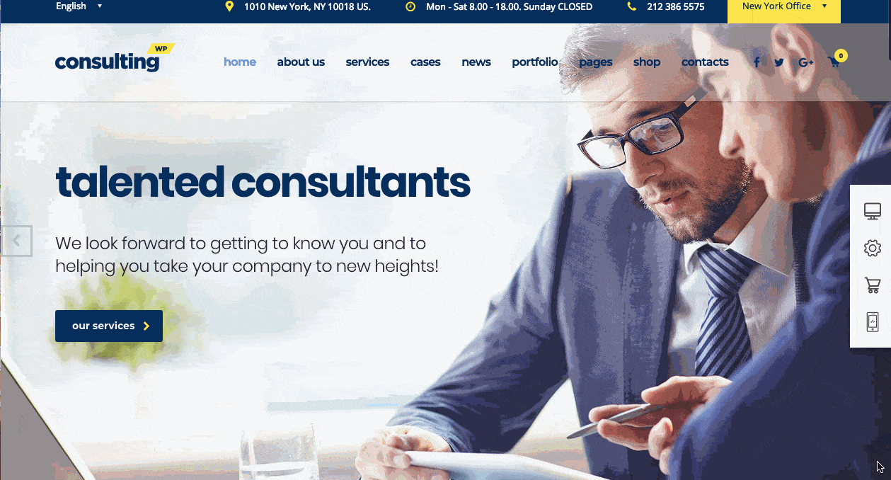 Consulting business wordpress theme-min