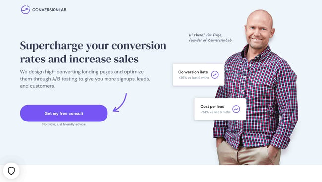 Conversion%20Lab%20Landing%20example.jpg?width=650&name=Conversion%20Lab%20Landing%20example - Landing Page Design Examples to Inspire Your Own in 2023