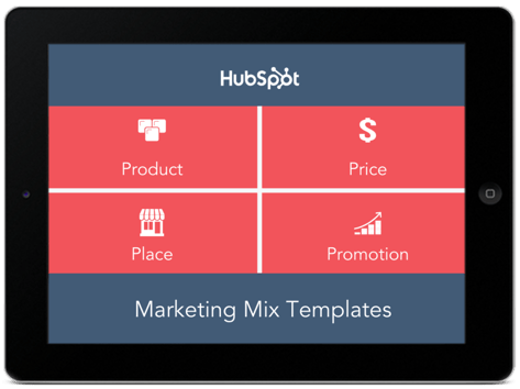 marketing mix template