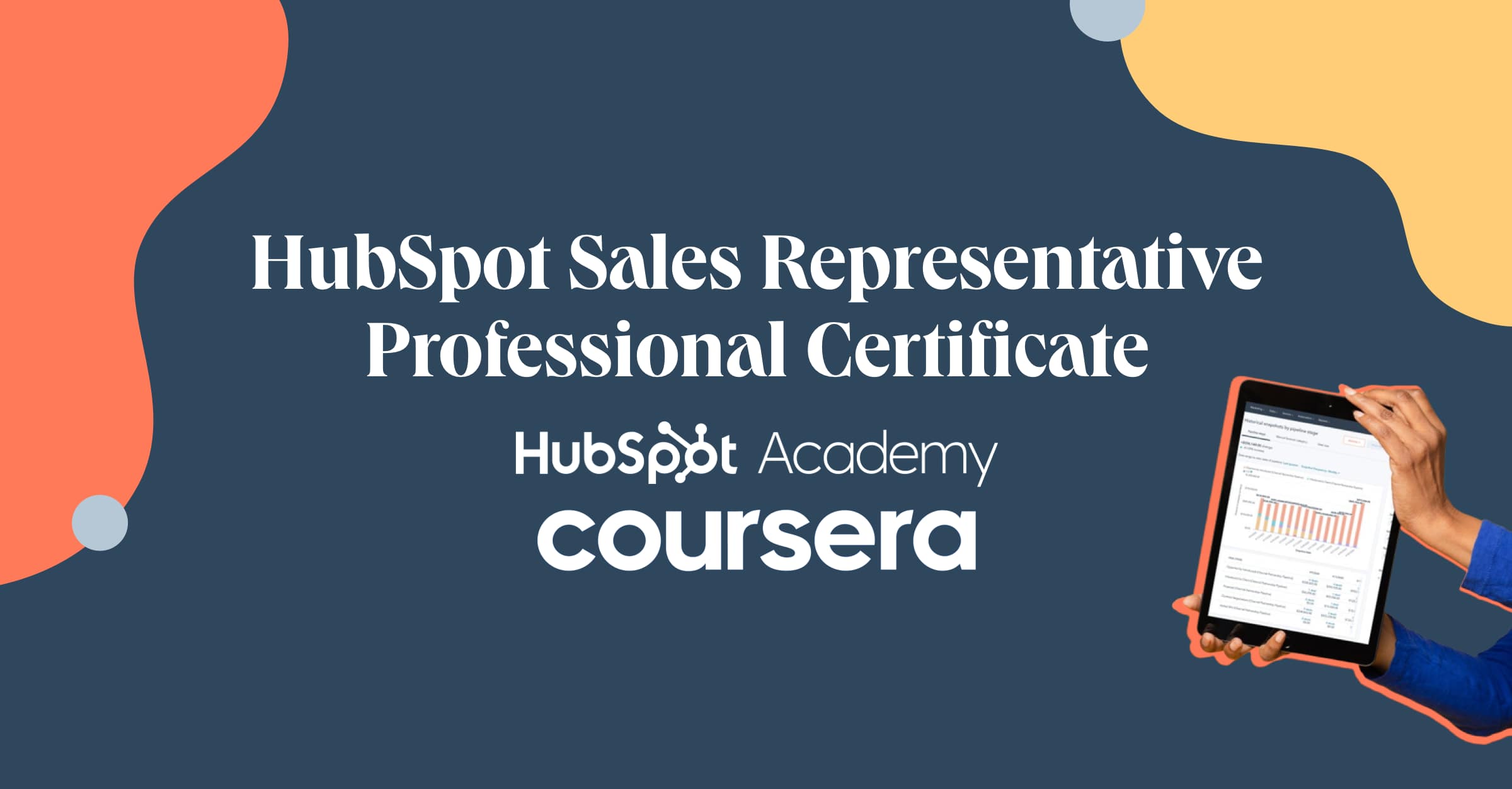 hubspot sales representative professional certificate with coursera