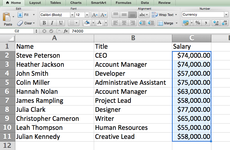 shortcut for putting a dollar sign on lock columns and rows in excel formulas mac