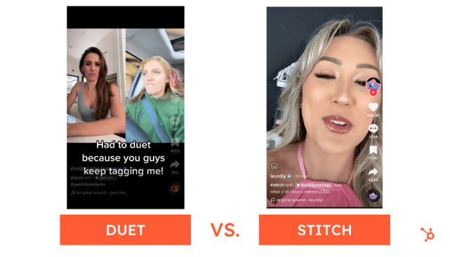 How to grow on TikTok: Duet versus Stitch TikTok