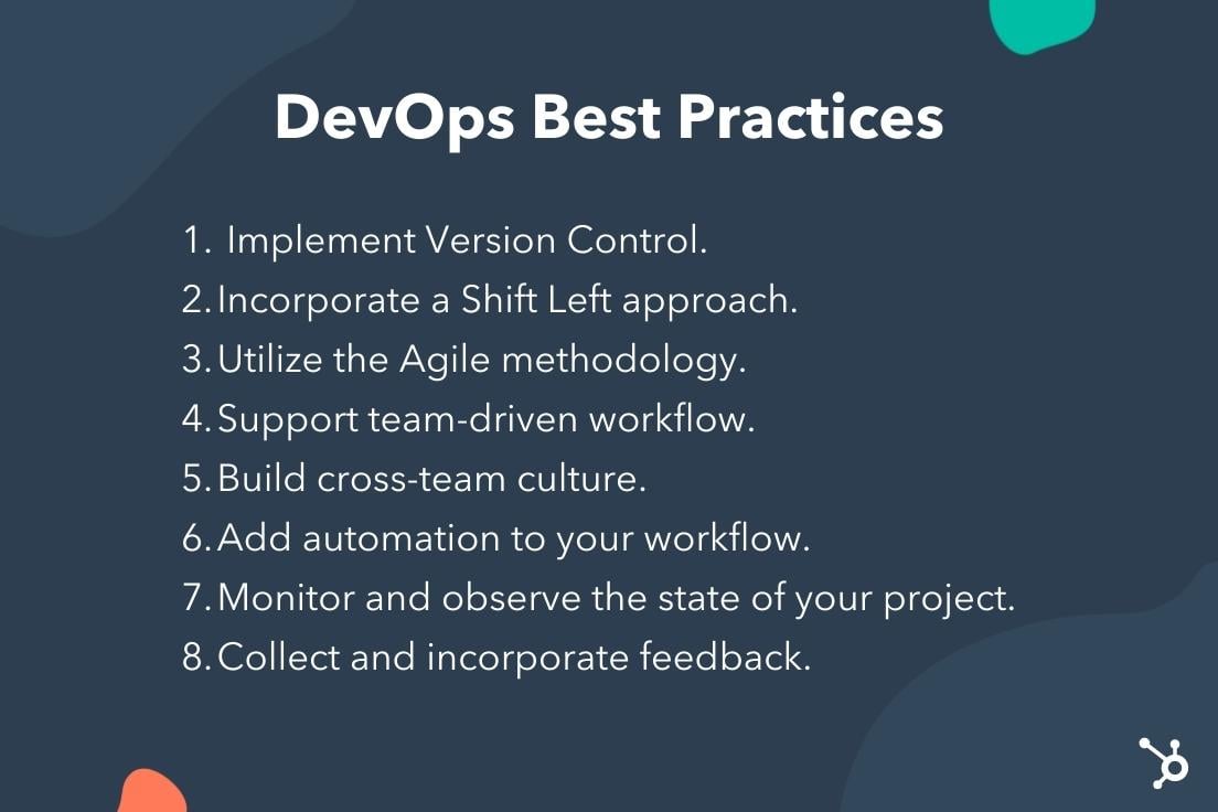 A list of DevOps best practices