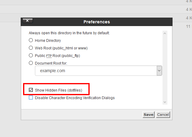 Check box labelled "Show Hidden Files" in cPanel to show default htaccess file in WordPress