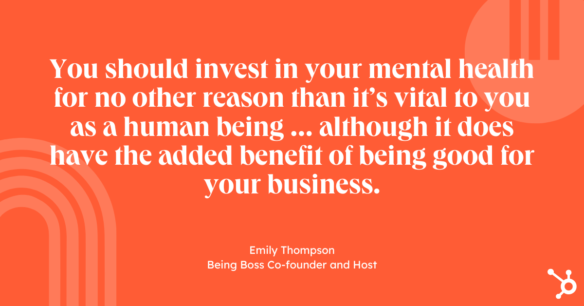 Emily Thompson on mental health
