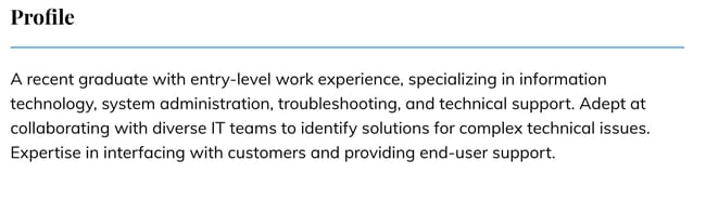 Entry level%20IT%20objective%20Resumebuilder.jpg?width=650&height=186&name=Entry level%20IT%20objective%20Resumebuilder - 40+ Resume Objective Examples to Help You Craft Your Own