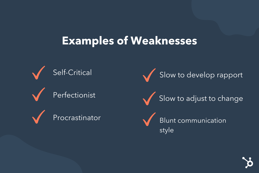 examples of strengths and weaknesses