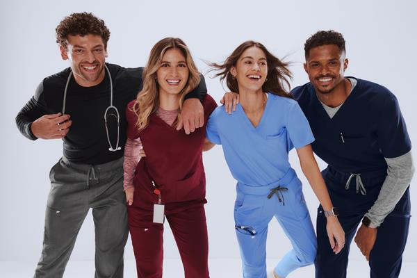 activewear brand Fabletics launches a new line of scrubs for medical professionals