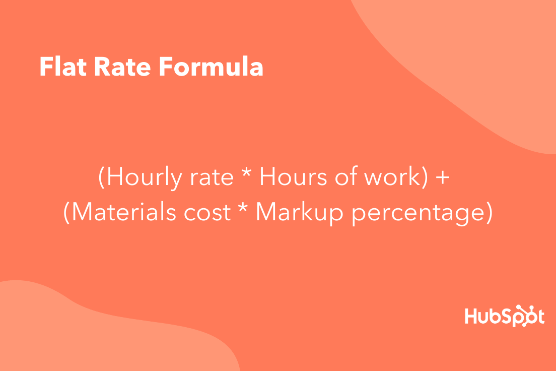 Flat rate pricing formula