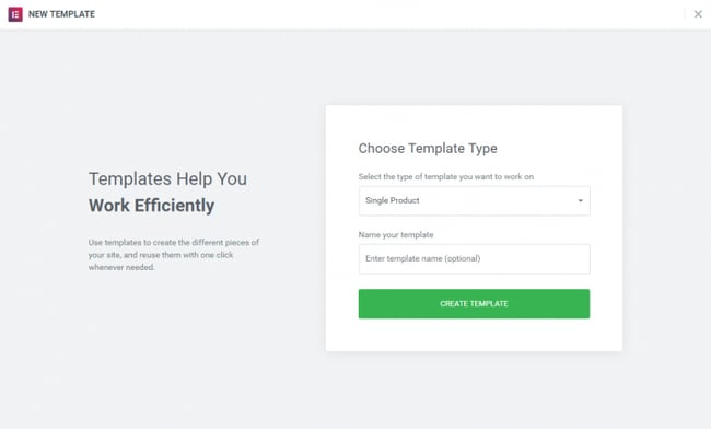 elementor wordpress: How to use Elementor with WordPress — Form to create single product template in elementor dashboard