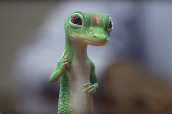 Caractère de la marque GEICO gecko