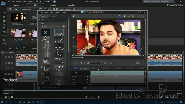 CyberLink PowerDirector video editing software adjusting display settings