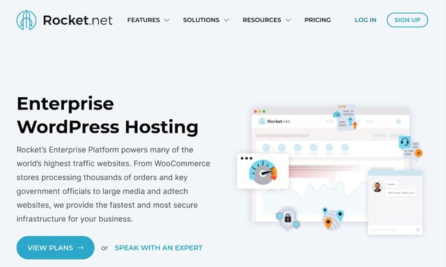 wordpress enterprise hosting: rocket.net