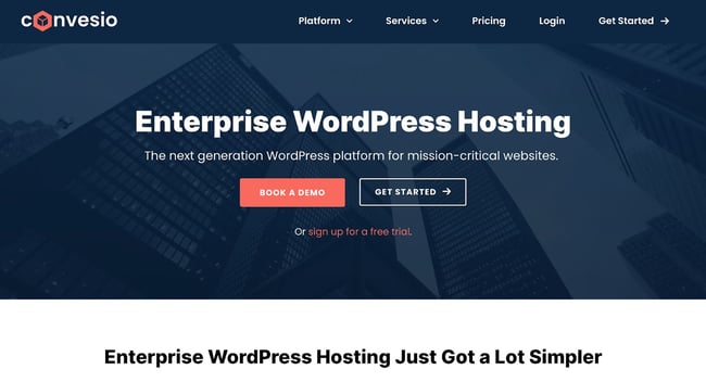 wordpress enterprise hosting: convesio