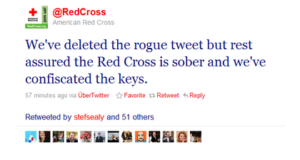 Crisis Communication Example: American Red Cross Tweet Response