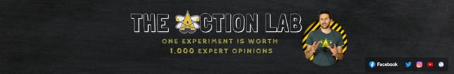 YouTube Channel Art Example: The Action Lab