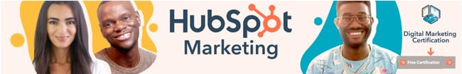 Exemple d'illustration de chaîne YouTube : Marketing HubSpot
