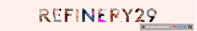 YouTube Channel Art Example: Refinery29
