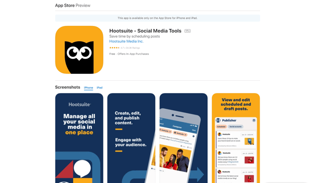 The best applications for marketing: Hootsuite