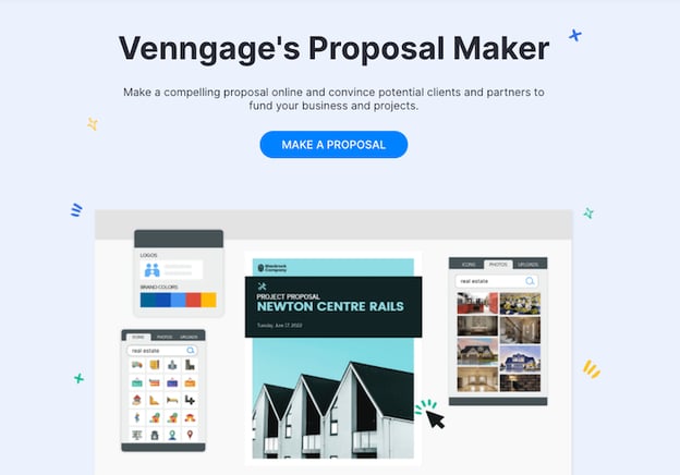 business proposal software: venngage